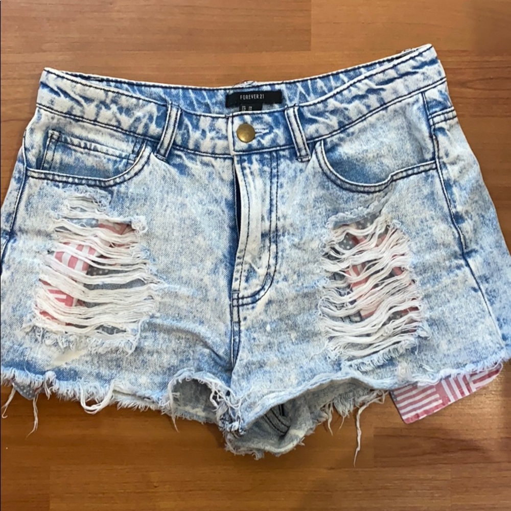 Forever 21 American Flag Shorts